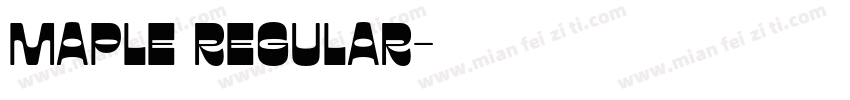 Maple Regular字体转换